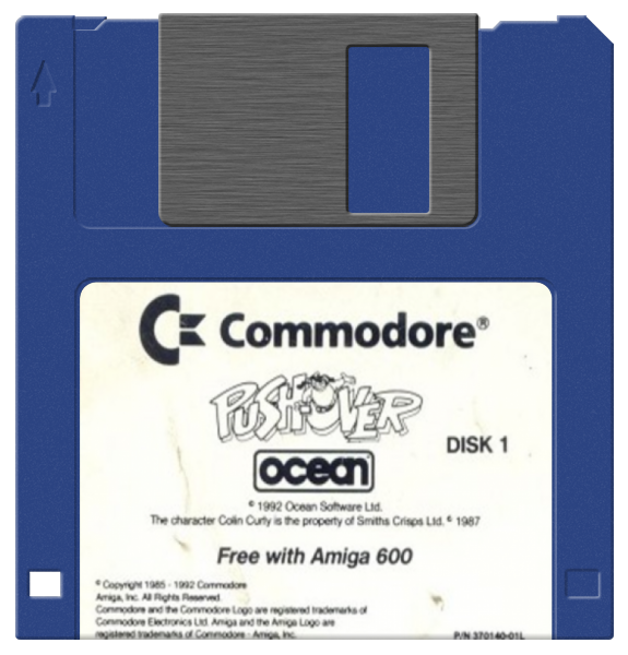 Push-Over title screen for Amiga